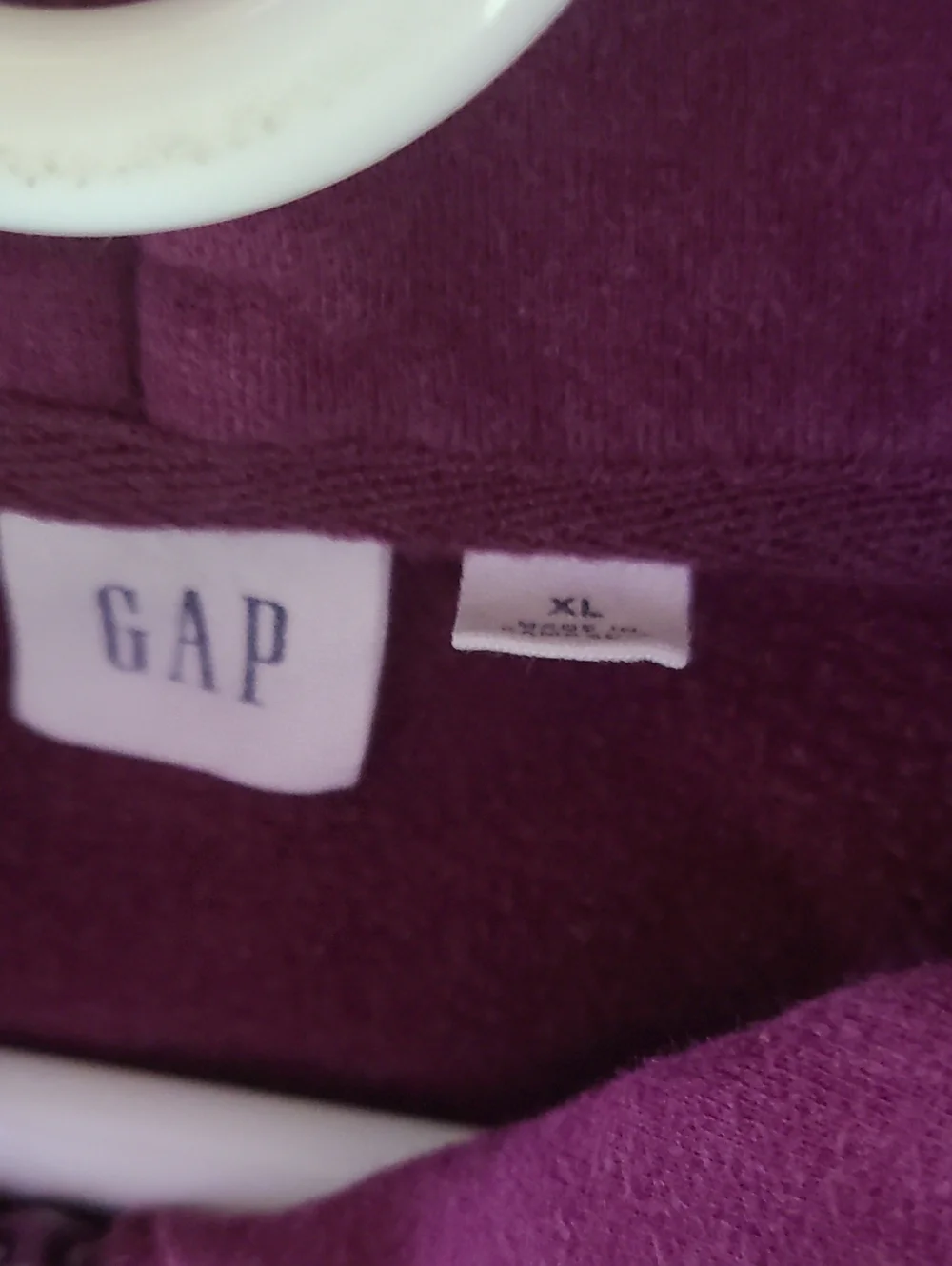 GAP Maroon Zip-Up Hoodie